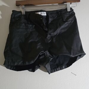 Leather like shorts